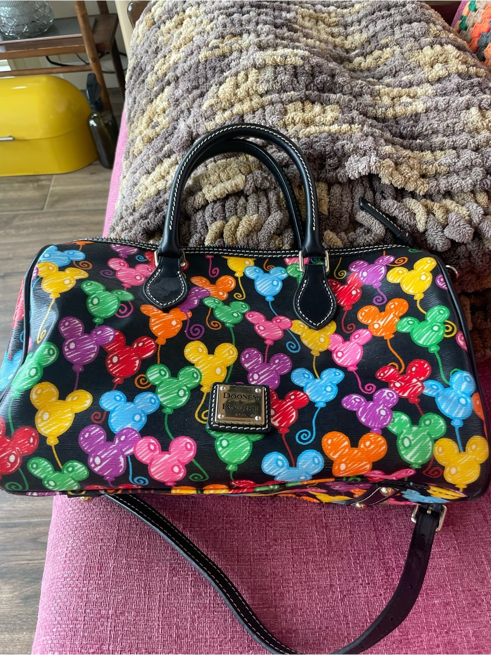 Dooney & Bourke Mickey Balloons barrel bag